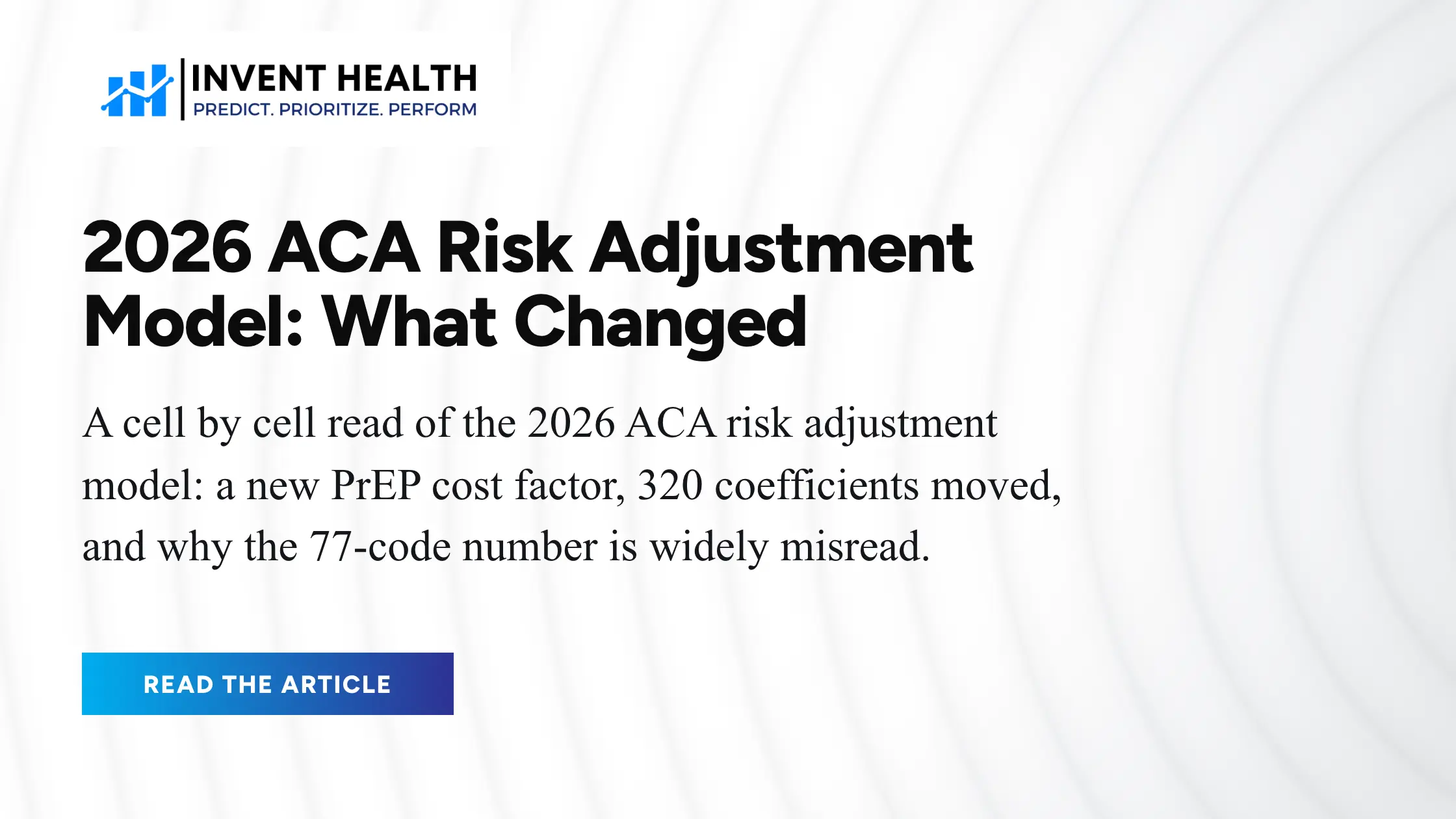 2026 ACA Risk Adjustment Model: What Changed