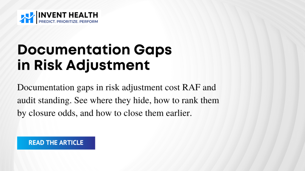 Documentation Gaps in Risk Adjustment